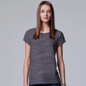 2/$18 Simply Vera Windy Jacquard Tee